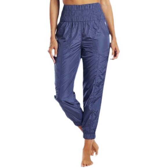 FP Movement The Way Home Joggers Violet Nylon Pants S Lightweight Activewear - Picture 1 of 6